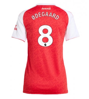 Arsenal Martin Odegaard #8 Replika Hjemmebanetrøje Dame 2025-26 Kortærmet